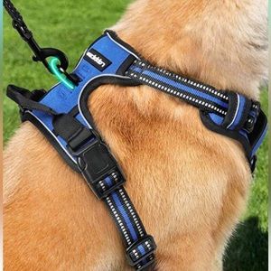 rabbitgoo Dog Harness, No-Pull Pet Harness with 2 Leash Clips, Adjustable    New